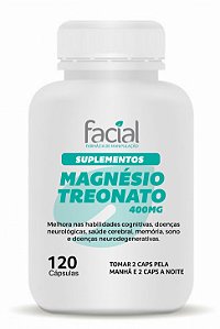 Magnésio Treonato 400mg 120 cápsulas