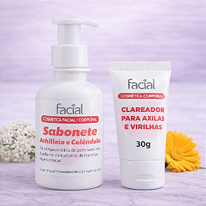 Combo clareador de axilas e virilhas (Sabonete + Creme clareador)