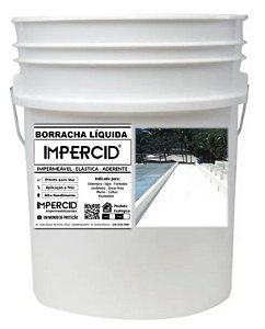 Borracha Liquida - Impercid - Balde 18kg - Lajes e Telhados