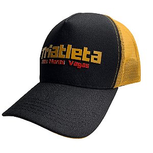 Boné Triathlon - TNHV Trucker - Tela Amarela