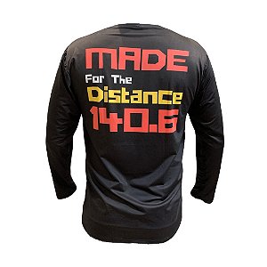 Camiseta Manga Longa Preta TNHV - Triathlon 140.6