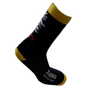 Meia Triathlon TNHV Cartoon Black - Cano Alto