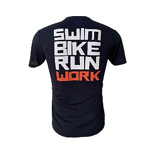 Camiseta de Poliamida Triathlon Work - Black