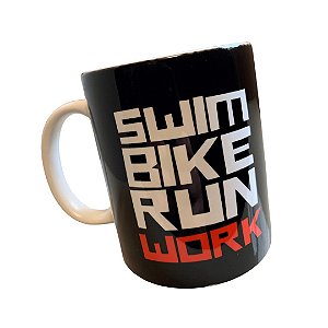 Caneca Triathlon - Black - SwimBikeRunWork