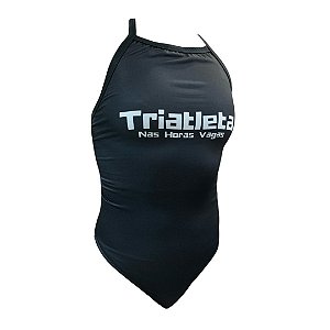 Maiô Natação - Black - Triatleta Nas Horas Vagas