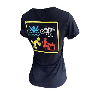 Baby Look Triathlon Cartoon - Triatleta Nas Horas Vagas