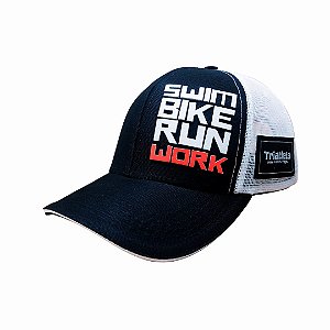 Boné Triathlon Work - White Screen - Triatleta Nas Horas Vagas