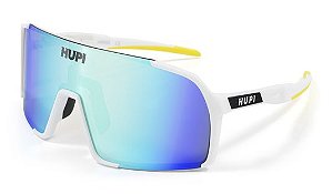 Óculos de Sol HUPI Andez Branco/Amarelo - Lente Amarelo EspelhadoCod. do Produto: 2624
