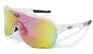 Óculos de Sol HUPI Huez Cristal/Preto - Lente Rosa EspelhadoCod. do Produto: 2514