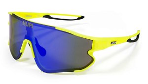 Óculos de Sol HUPI Bornio Amarelo Neon/Preto - Lente Az E cod. do Produto: 2643