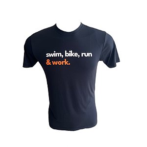 Camiseta de Poliamida Tri & Work - Black