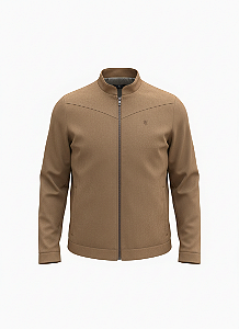 Jaqueta Diferenciada Suede - Caramelo