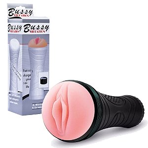 Masturbador Lanterna Formato Vagina de Cyberskin com Vibração - Bussy Vibration