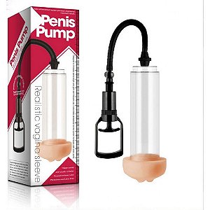 Bomba Peniana Manual Anel Formato de Vagina - PENIS PUMP