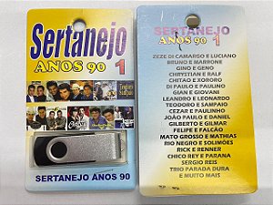 PENDRIVE GRAVADO ANOS 90 SERTANEJO