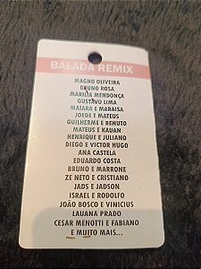 PENDRIVE GRAVADO BALADA REMIX