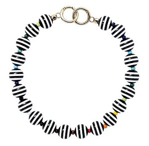 Choker Listrada Preto e Branco