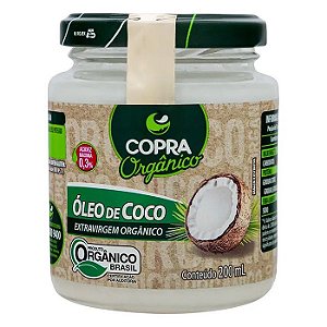 OLEO DE COCO EXTRA VIRGEM ORGANICO 200ML -COPRA