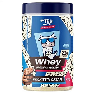 WHEY ISOLADO +MU PERFORMANCE - COOKIES CREAM - POTE 450g