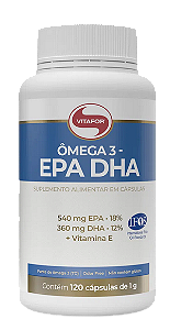 ÔMEGA 3 EPA DHA - 120 CÁPSULAS - VITAFOR