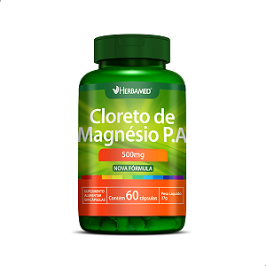 CLORETO DE MAGNÉSIO P.A. 60 CÁPSULAS - 500MG - HERBAMED