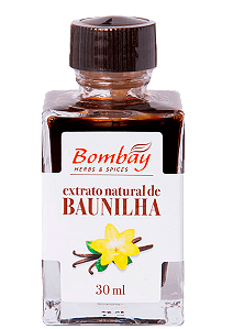 BOMBAY EXTRATO NATURAL DE BAUNILHA 30ML