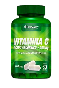 VITAMINA C - 60 CÁPSULAS - 500MG - HERBAMED