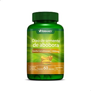 HERBAMED - ÓLEO DE SEMENTE DE ABOBORA 60 CÁPSULAS