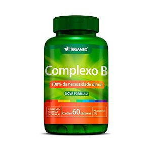 COMPLEXO B - 60 CÁPSULAS - 400MG - HERBAMED