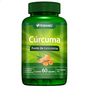 CÚRCUMA - 60 CÁPSULAS - 500MG - HERBAMED