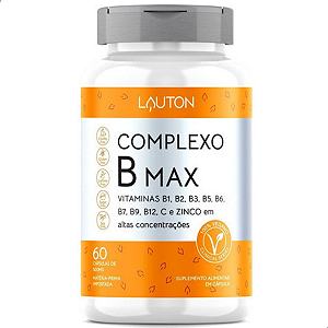 COMPLEXO B MAX - 60 CÁPSULAS - LAUTON