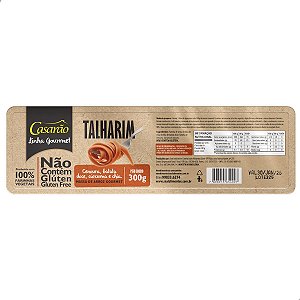 CASARÃO 300G TALHARIM CENOURA - BATATA DOCE CÚRCUMA CHIA