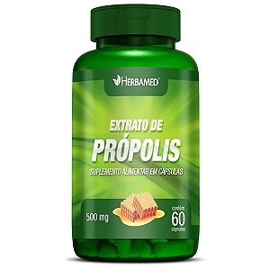 HERBAMED - EXTRATO DE PRÓPOLIS 60 CÁPSULAS 500MG