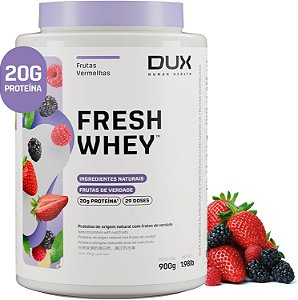 DUX NUTRITION - FRESH WHEY FRUTAS VERMELHAS - POTE 900G