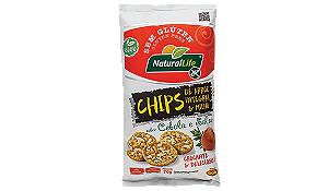 NATURAL LIFE - CHIPS DE ARROZ INTEGRAL 70G CEBOLA E SALSA SEM GLÚTEN