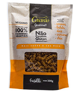 CASARÃO - FUSILLI CENOURA - BATATA DOCE - CÚRCUMA - CHIA - 300G