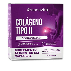 SANAVITA - COLÁGENO TIPO II - 30 CÁPSULAS