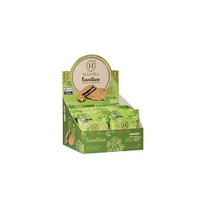 HAOMA - DISPLAY BISCOTTINO PISTACHE CHOCOLATE BRANCO STEVIA