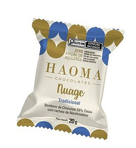 HAOMA - MARSHMALLOW DE BAUNILHA COM COBERTURA DE CHOCOLATE 56% CACAU
