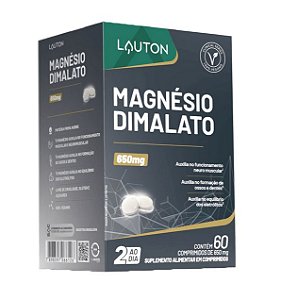 LAUTON - MAGNÉSIO DIMALATO 60 CÁPSULAS