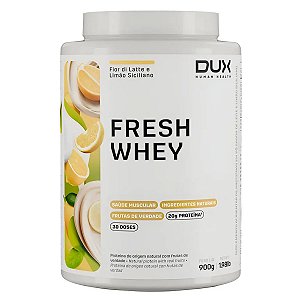 DUX NUTRIOTION - FRESH WHEY 900G - FIOR DI LATTE E LIMÃO SICILIANO