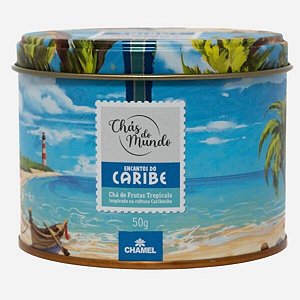 CHAMEL - CHÁS DO MUNDO LATA - ENCANTOS DA CARIBE 50G