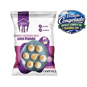 COZINHA DE ATLETA FIT - COXINHA DE BATATA DOCE COM FRANGO 350G