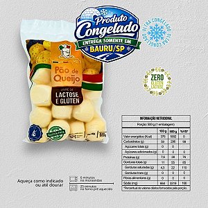 CHEF PILLI - PÃO DE QUEIJO SEM LACTOSE SEM GLÚTEN 500G