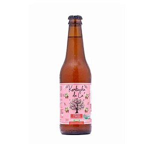 KOMBUCHA - MORANGO E HIBISCO ORGÂNICO 365ML