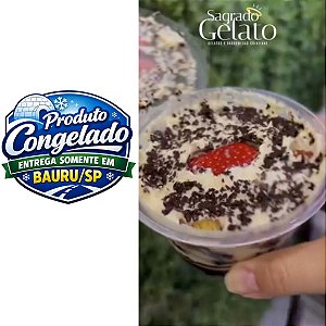 SAGRADO GELATO - SOBREMESA POTE DE FELICIDADE - NINHO COM BROWNIE