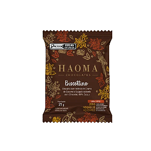 HAOMA - BISCOTTINO COBERTURA CHOCOLATE 56% CACAU STEVIA