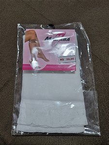 Meia Fina 3/4 branca Fio 40