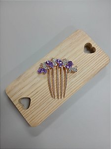 Pente Borboletas Lilás