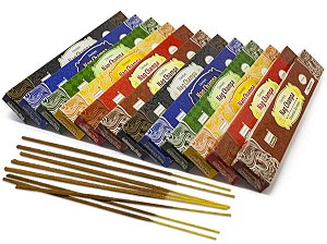 Incenso Nag Champa Darshan Massala kit 12 Caixas 120 incensos